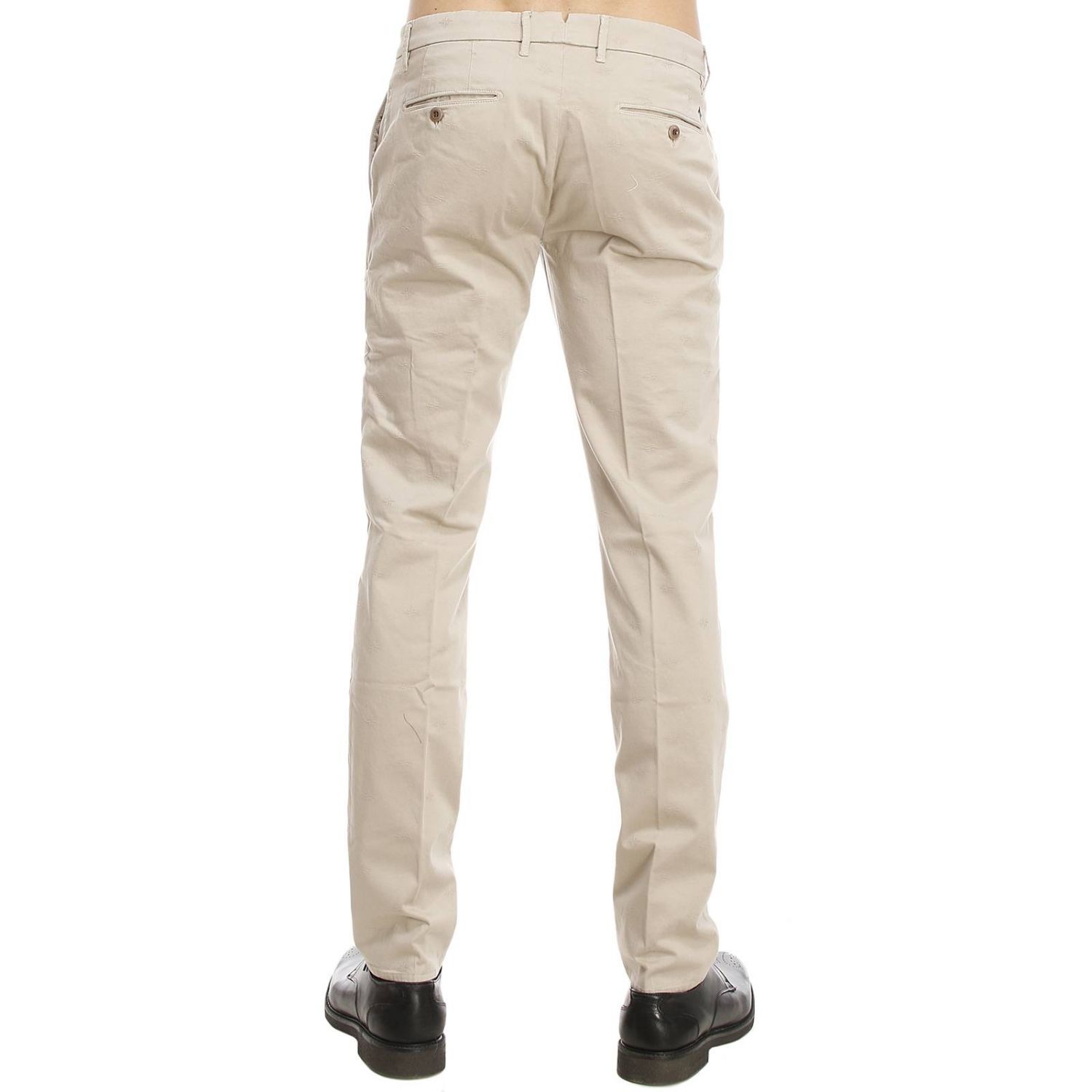 Siviglia White Outlet: FONDO 18 TASCHE COTONE STRETCH JAQUARD STELLA | Pantalone  Siviglia White Uomo Sabbia | Pantalone Siviglia White baf2 s102 GIGLIO.COM