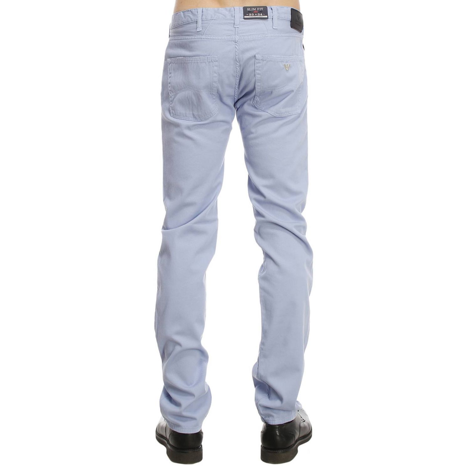 sky blue armani pants