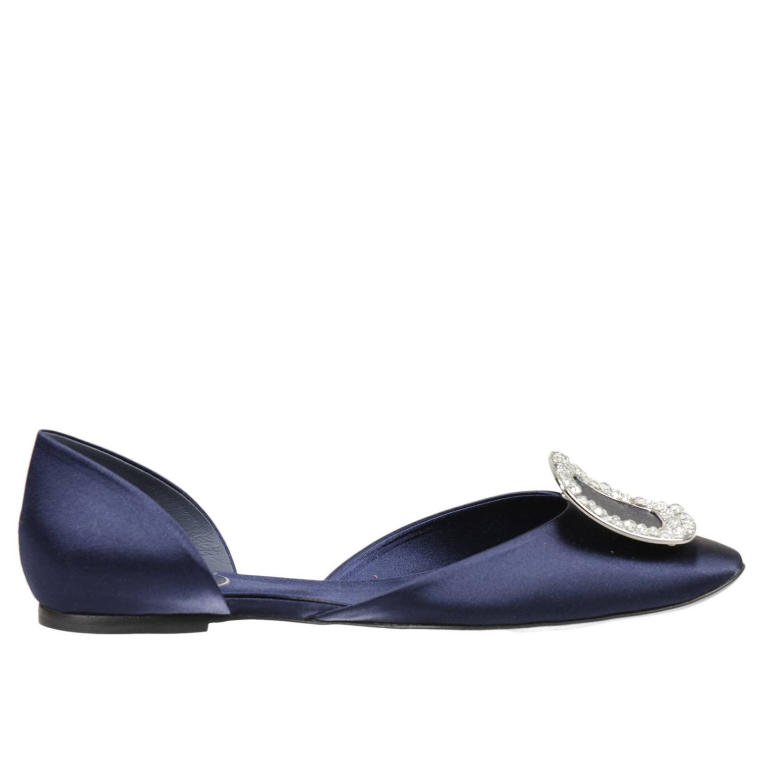 roger vivier blue flats