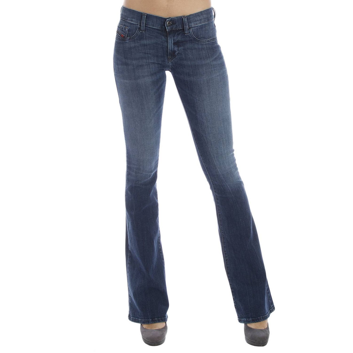 Diesel Outlet: LIVIER-FLARE ZAMPA DENIM USED STRETCH - Denim | Jeans Diesel  00cv26 670f GIGLIO.COM