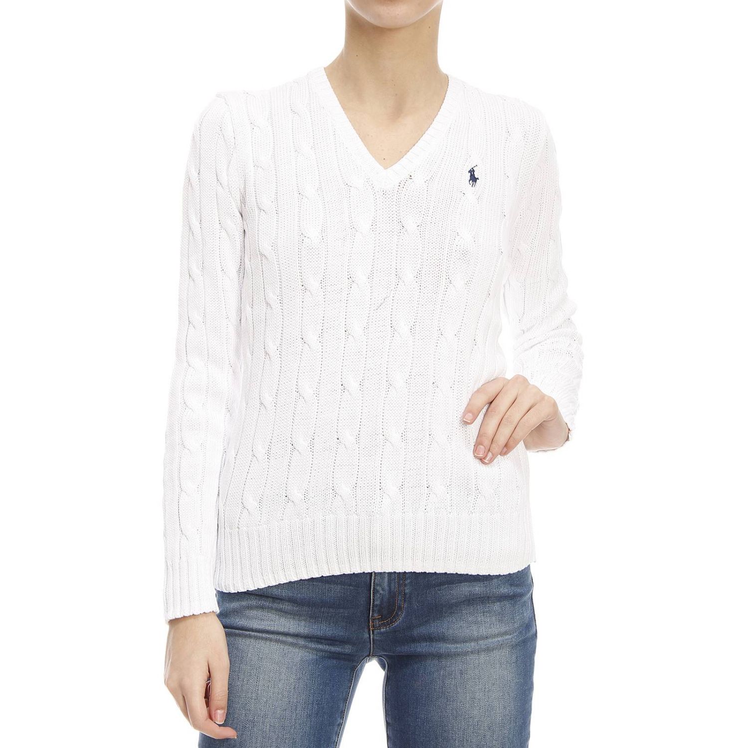 womens white ralph lauren jumper