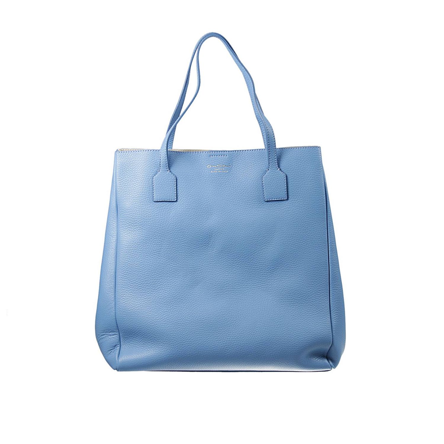 CRUCIANI: SHOPPING CON BOTTONI VITELLO CERVO - Azzurro | Borsa A Spalla  Cruciani ad13.324 GIGLIO.COM