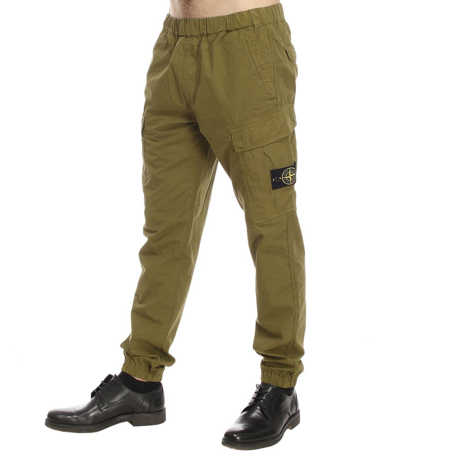 stone island olive pants