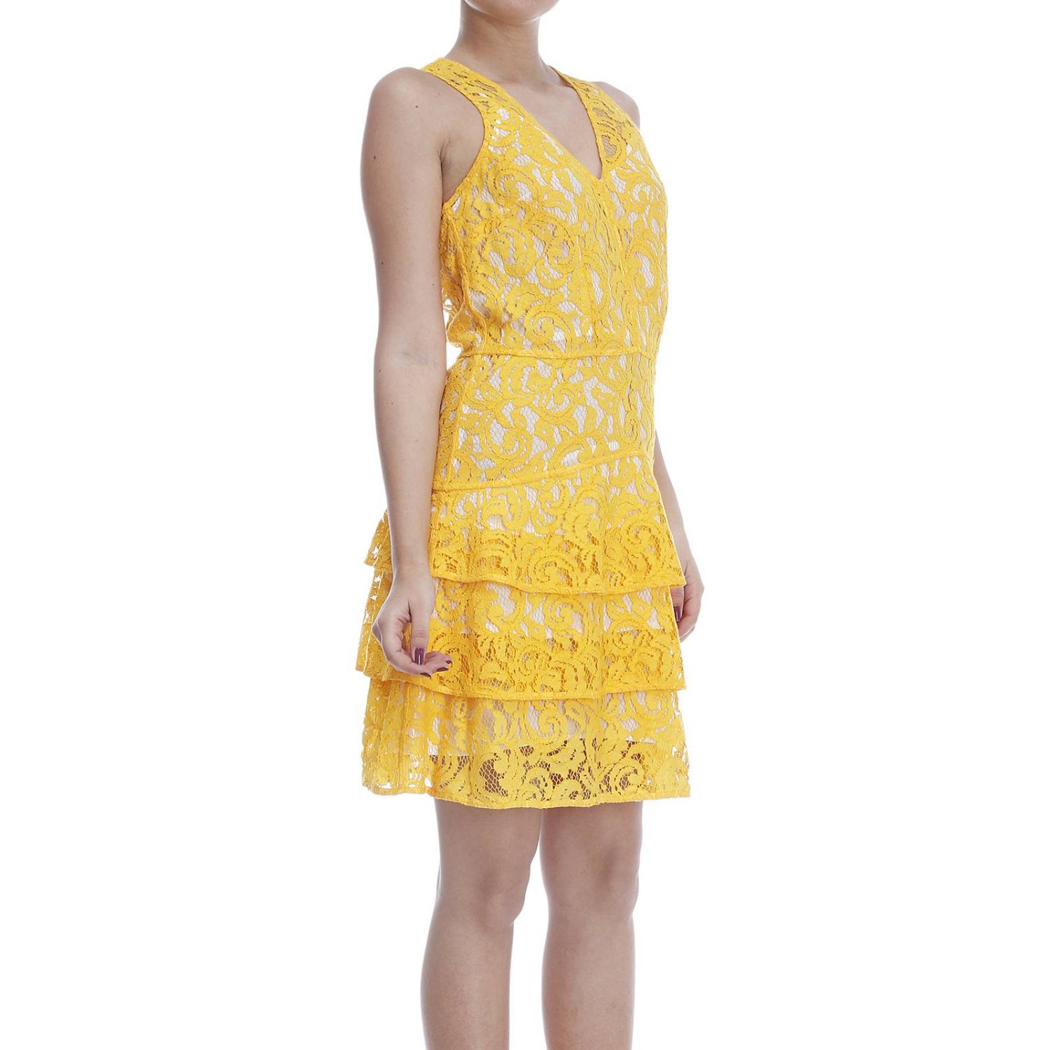 michael kors yellow dress