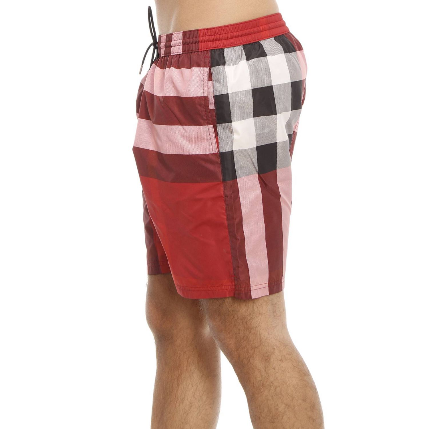 Burberry Outlet: Traje de baño Hombre Brit - Rojo | Bañador Burberry gowers  absmk GIGLIO.COM