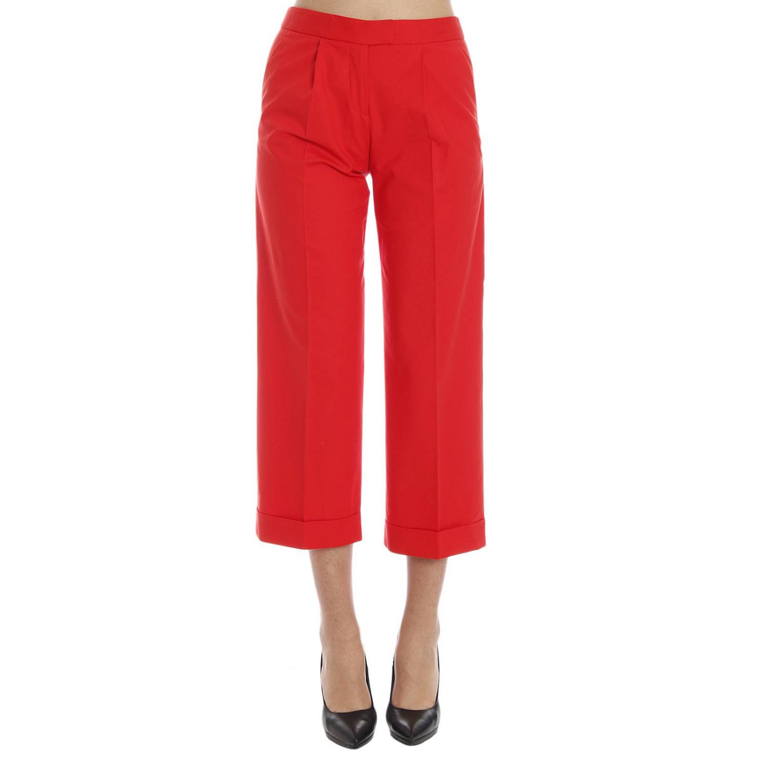 Boutique Moschino Outlet: LARGO | Pantalone Boutique Moschino Donna Rosso |  Pantalone Boutique Moschino j0304 823 GIGLIO.COM