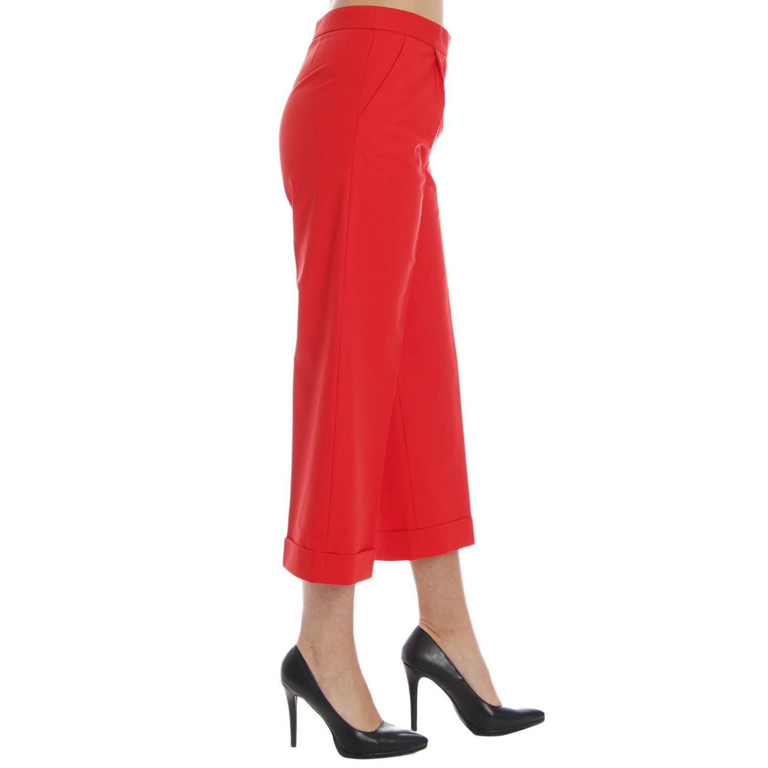 Boutique Moschino Outlet: LARGO | Pantalone Boutique Moschino Donna Rosso |  Pantalone Boutique Moschino j0304 823 GIGLIO.COM