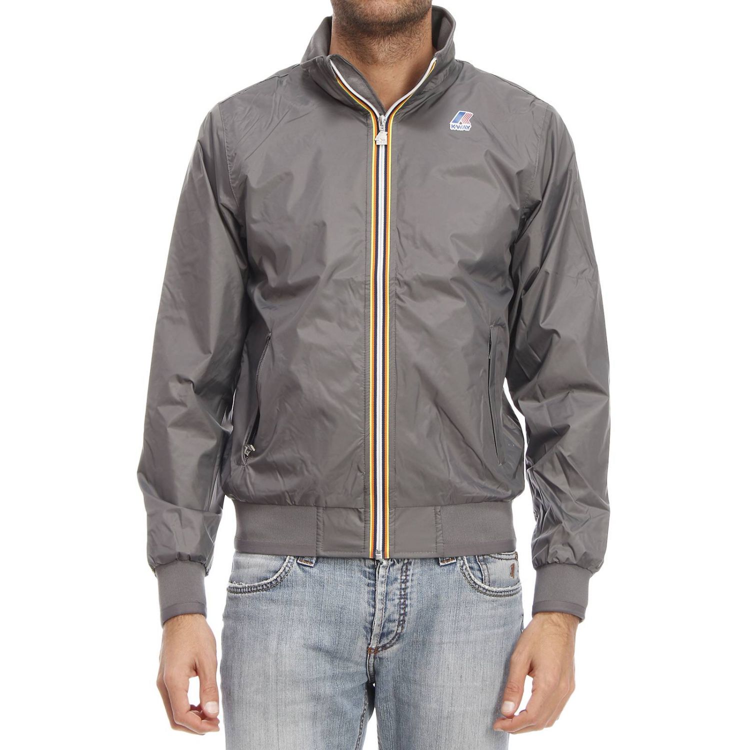KWay Outlet Jacket KWay Men Grey Jacket KWay k002dc0 Giglio EN