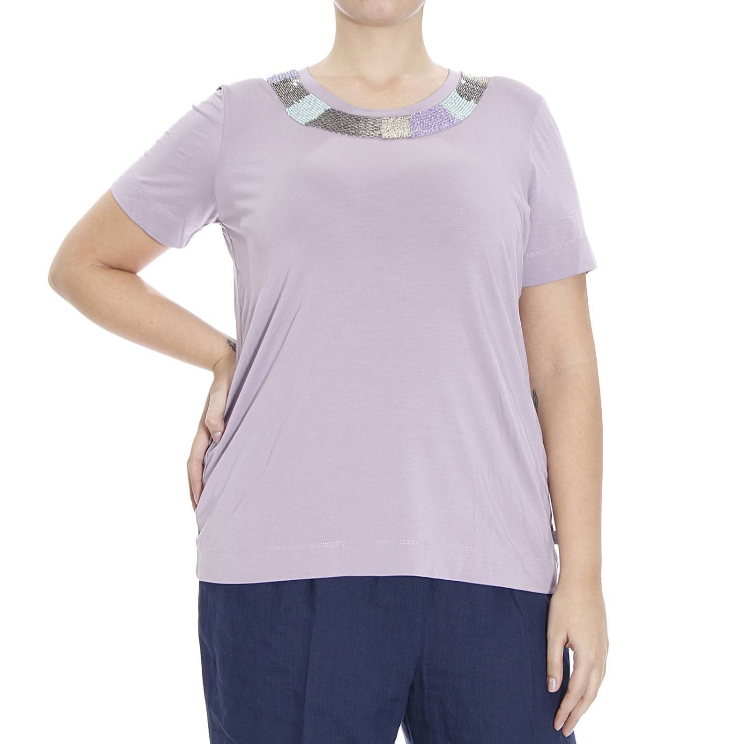 Marina Rinaldi Outlet: - Wisteria | T-Shirt Marina Rinaldi 3972056 150135  GIGLIO.COM