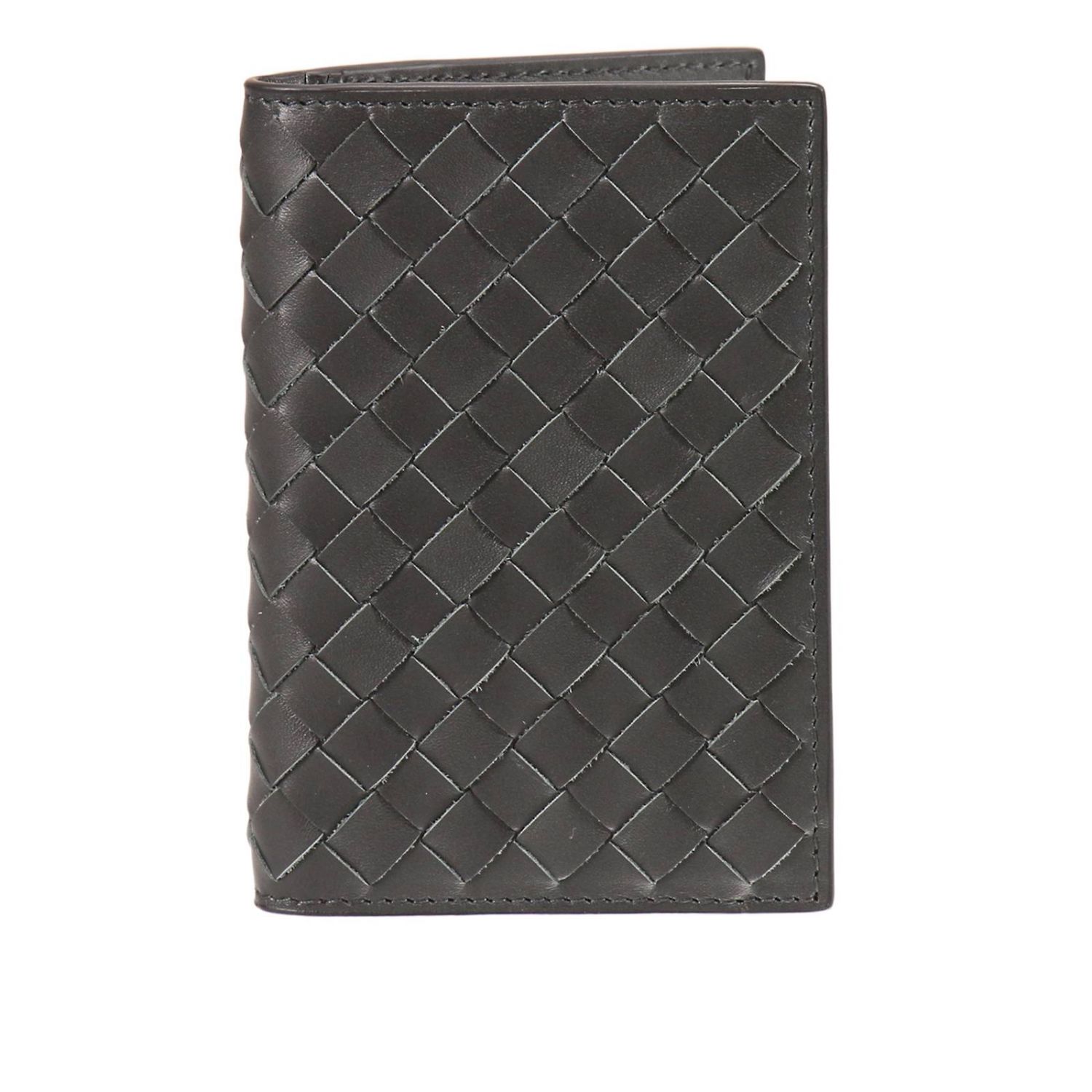 Carteras Bottega Veneta | Cartera Intrecciato De Piel Thunder-Silver Hombre  – Aurea Avis