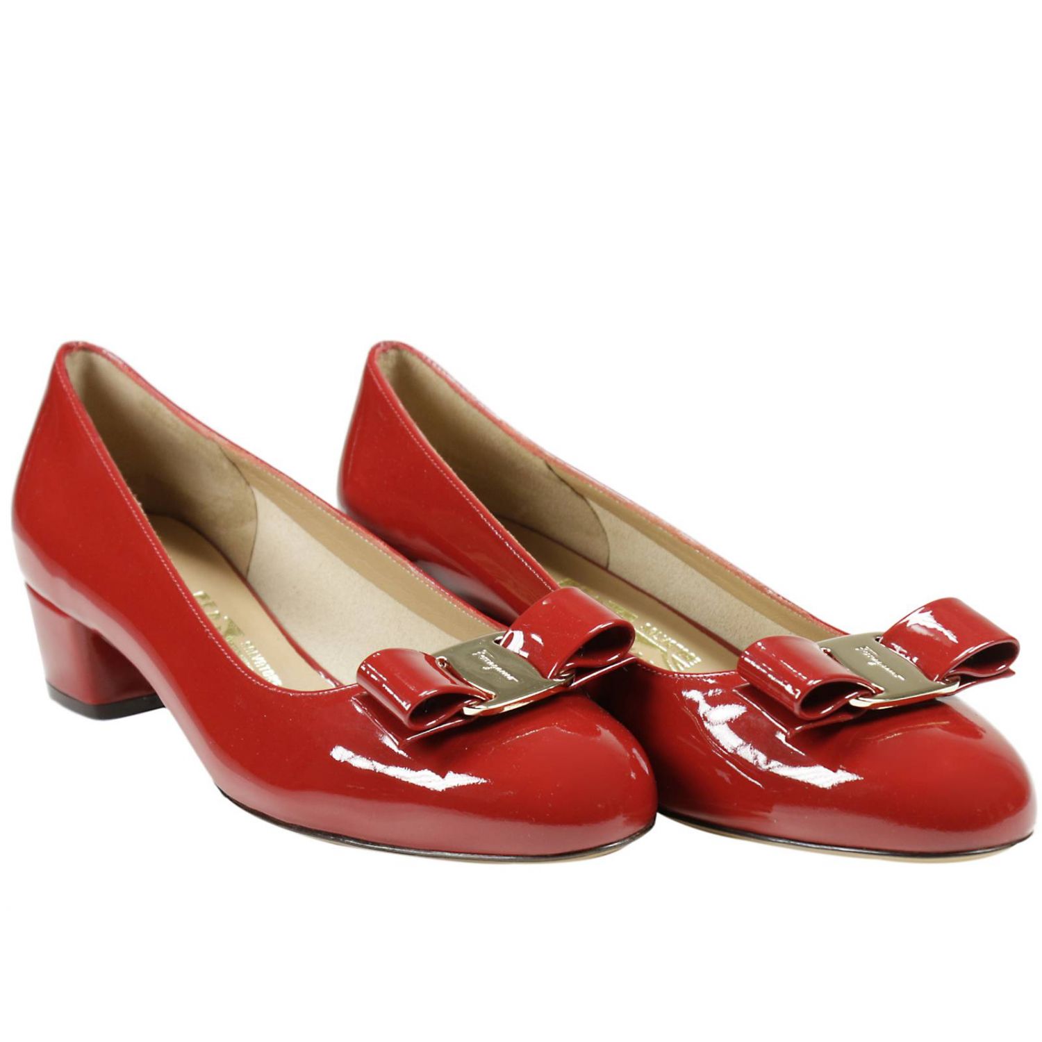 red salvatore ferragamo shoes