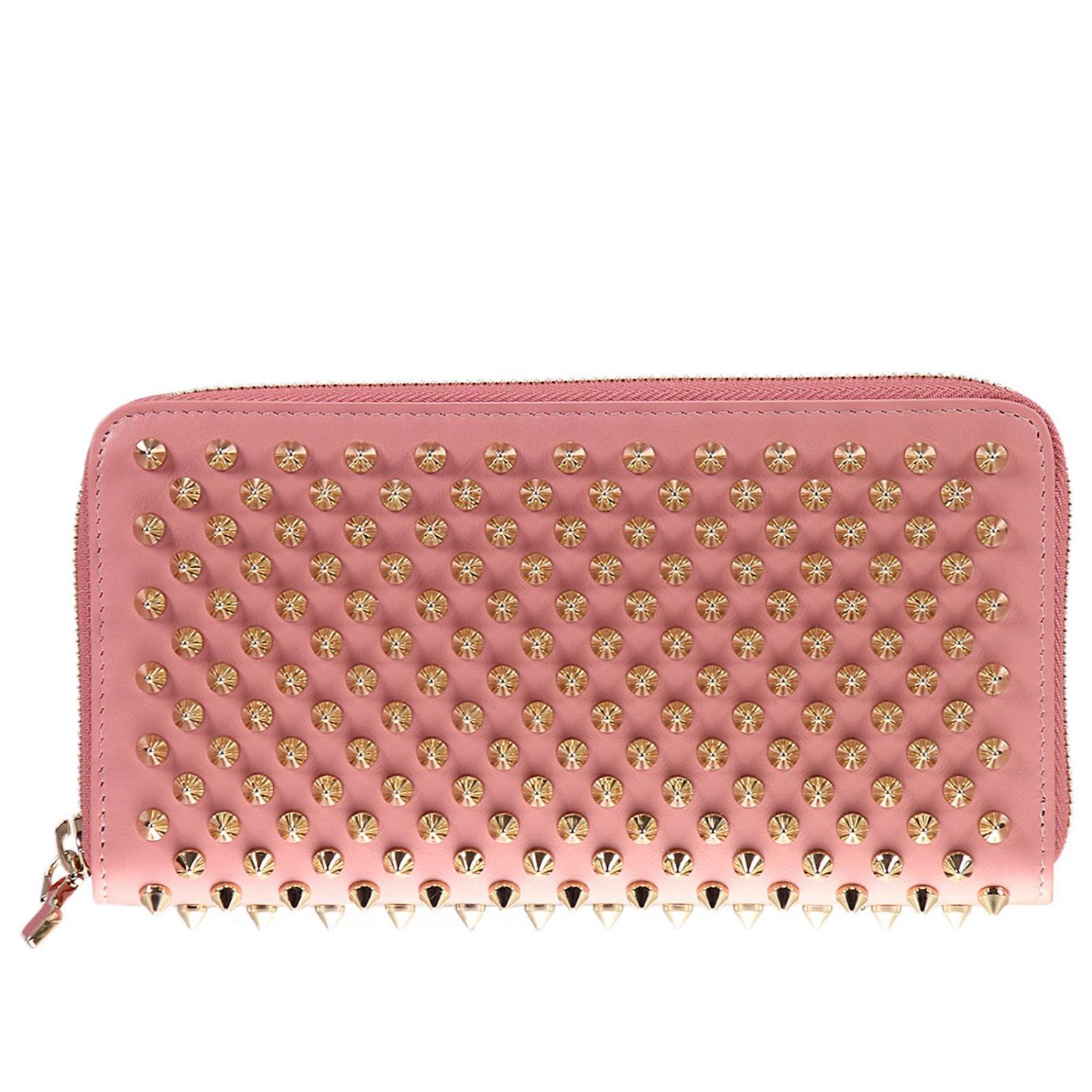 christian louboutin pink wallet