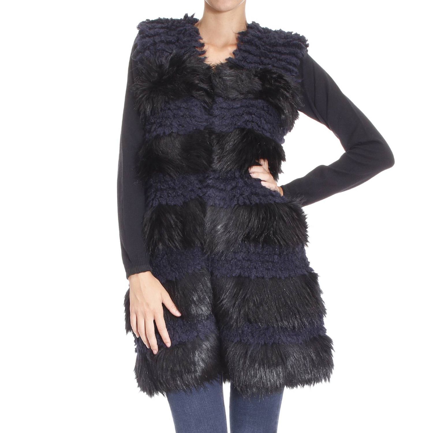Pinko Outlet: Coat woman | Coat Pinko Women Black | Coat Pinko 1G1220 ...
