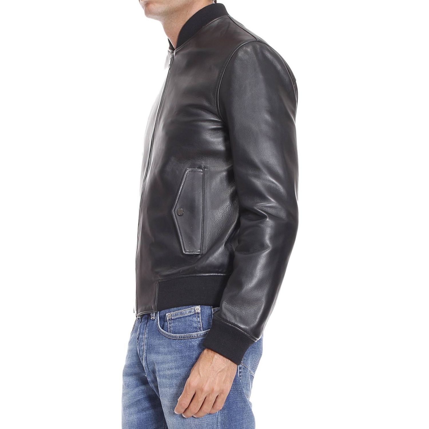 Versace Collection Outlet: Chamarra hombre - Negro | Chaqueta Versace  Collection V400197 VP00092 GIGLIO.COM