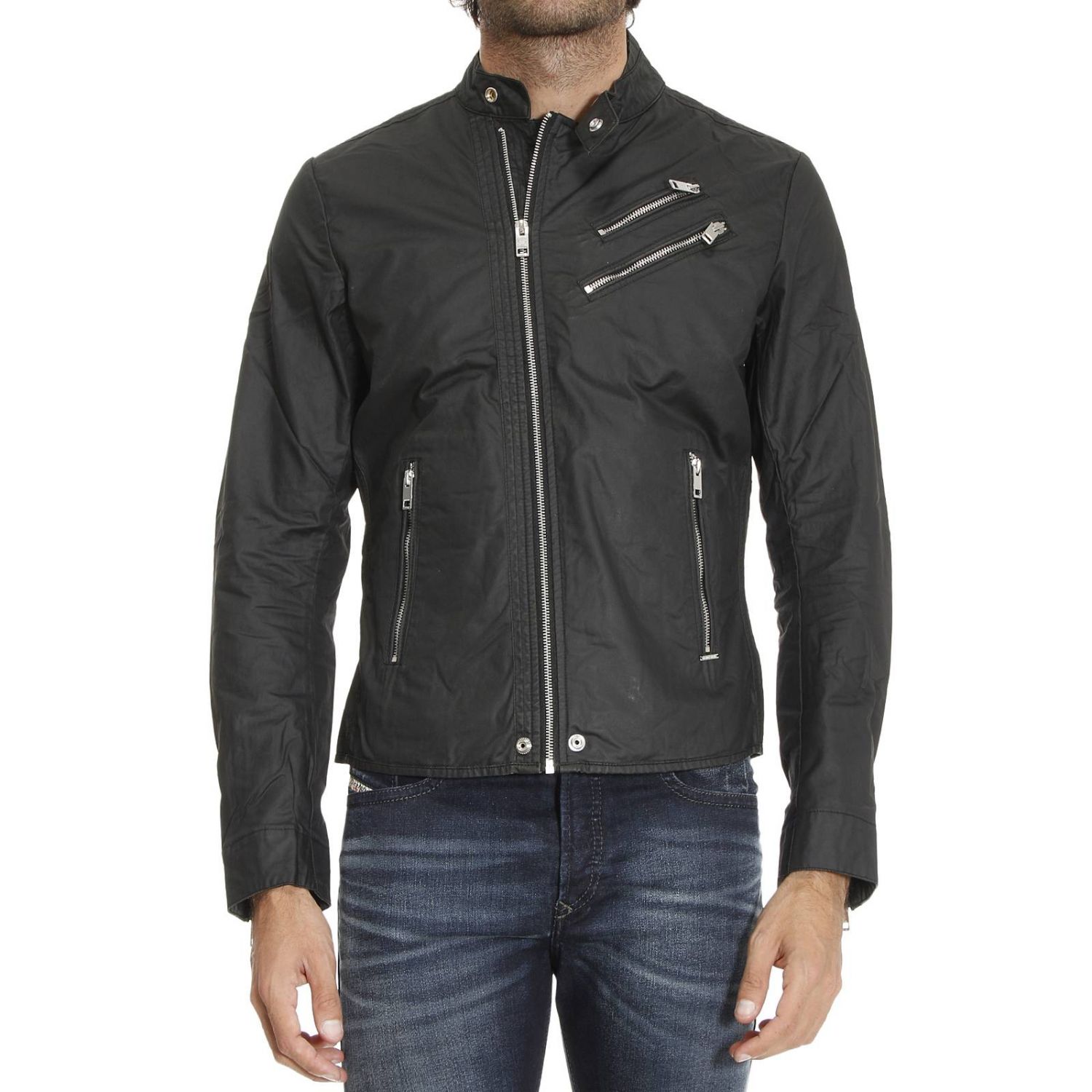 Diesel Outlet: Chamarra hombre - Negro | Chaqueta Diesel 00SS29 0TAKU  GIGLIO.COM