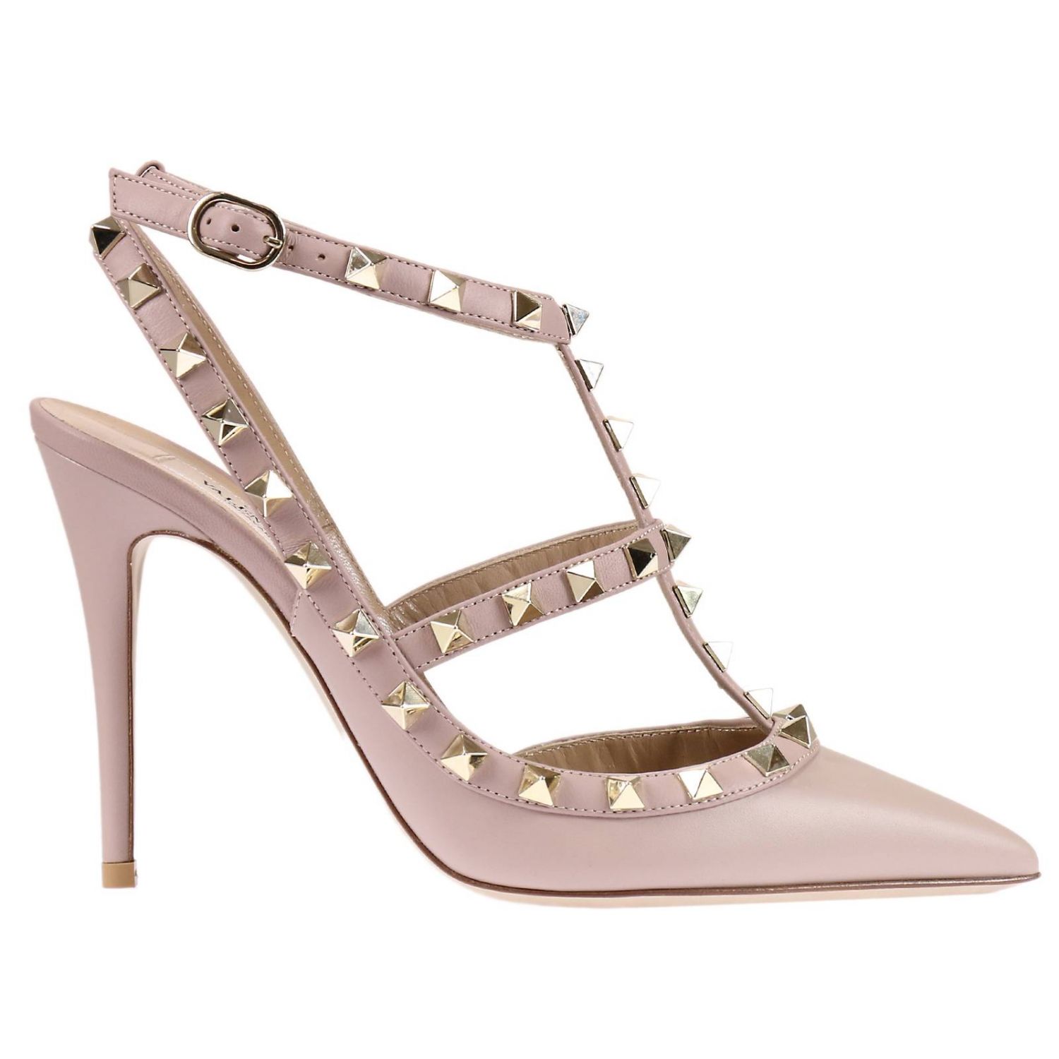 VALENTINO GARAVANI: Tacones Rockstud bicolor 10 cm con tachas | Zapatos De  Salón Valentino Garavani Mujer Rosa Pálido | Zapatos De Salón Valentino  Garavani LW2S0393 VOD GIGLIO.COM