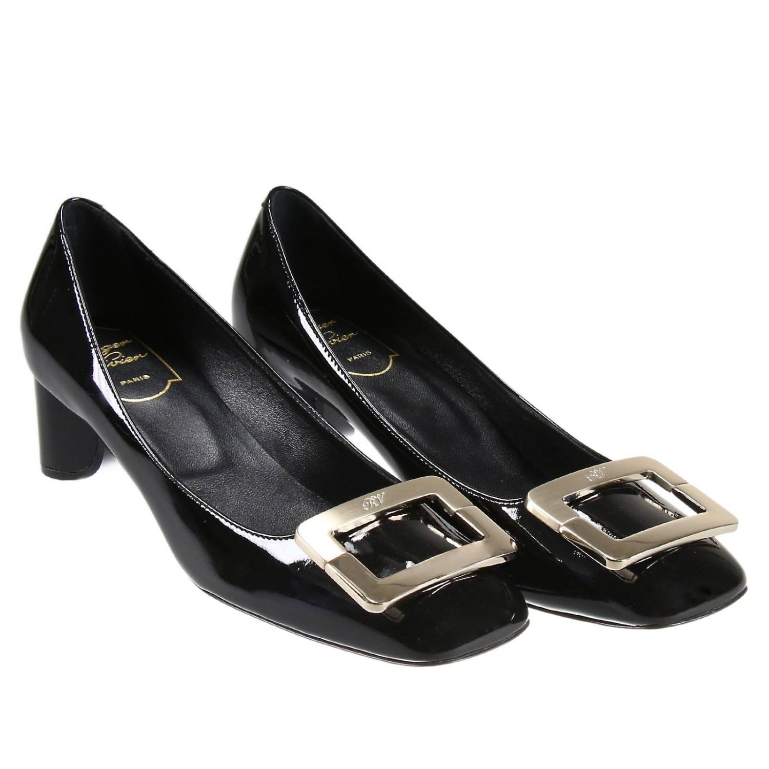 roger vivier black heels