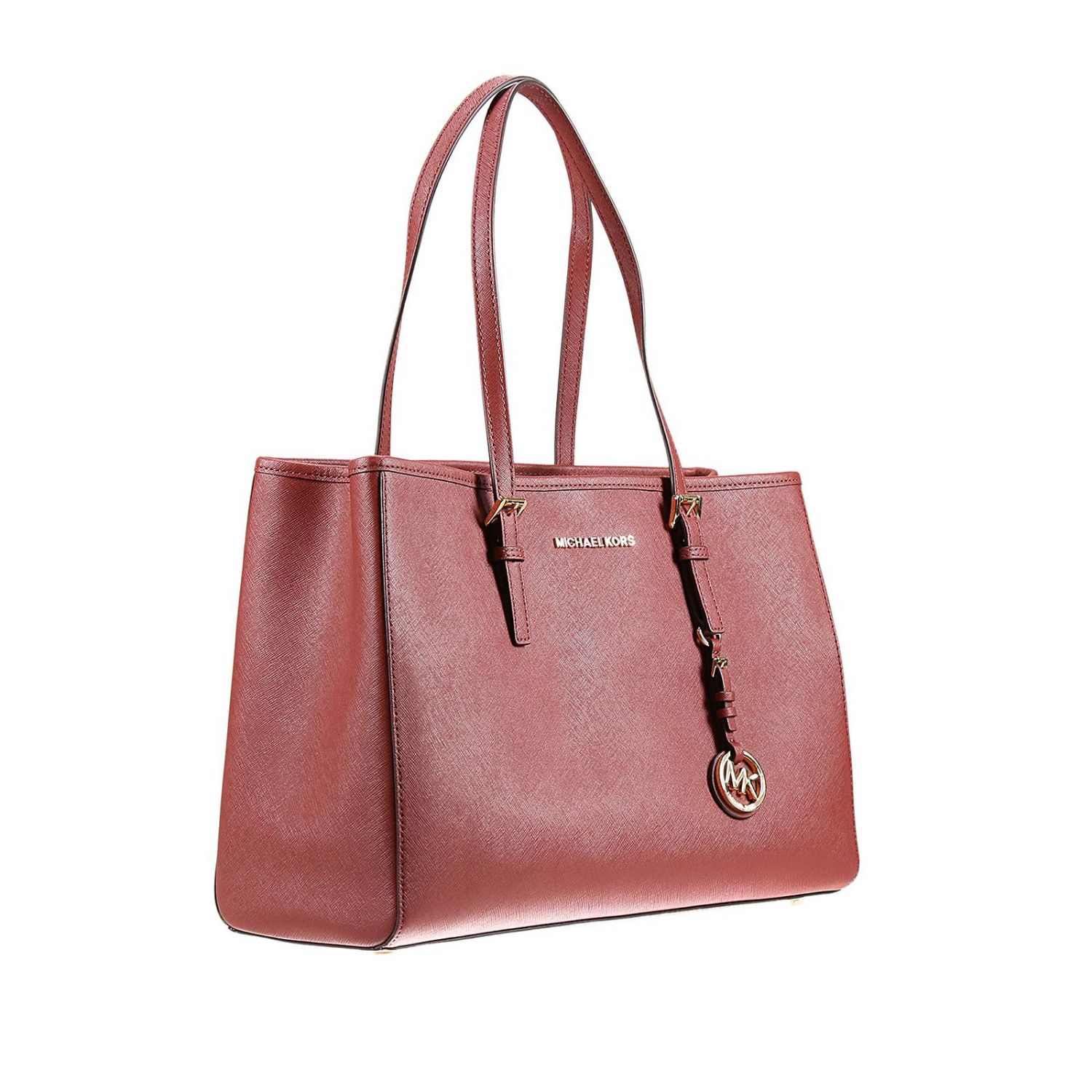 michael kors saffiano jet set tote