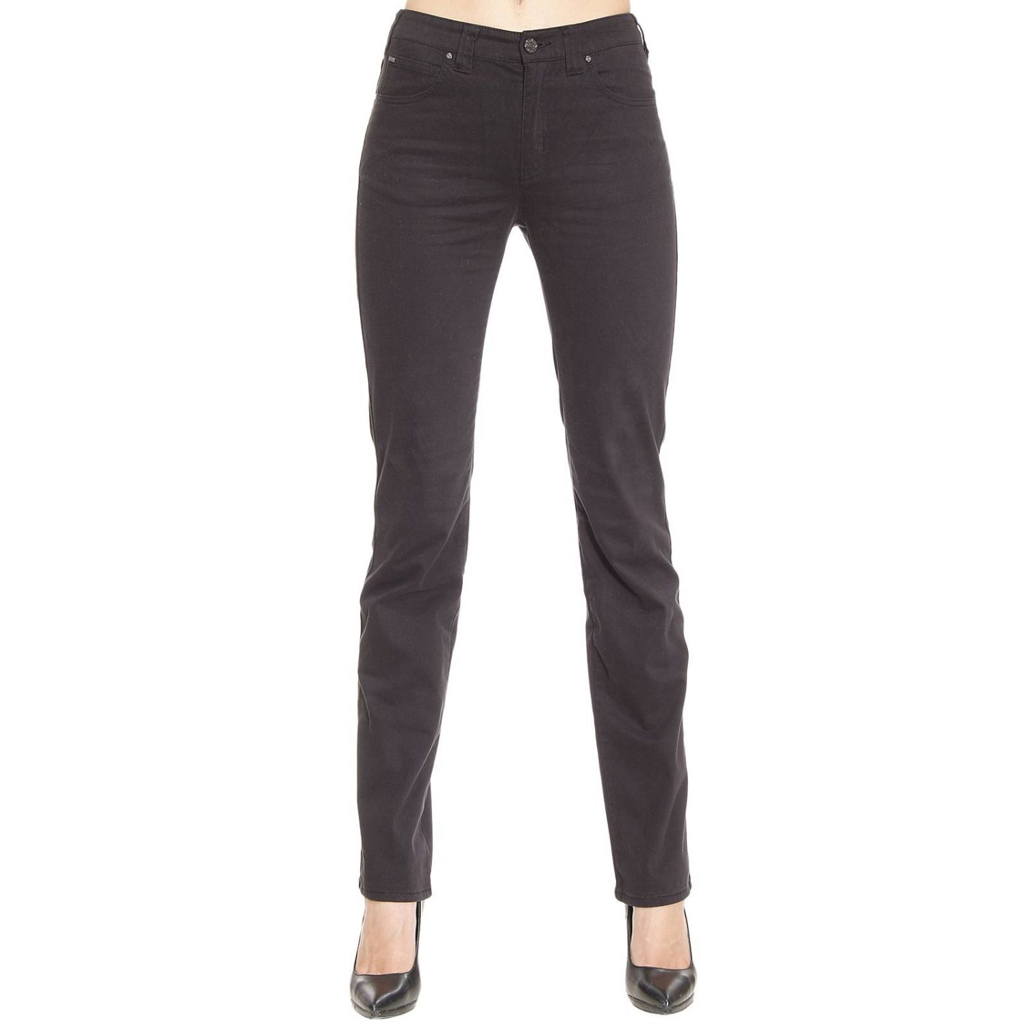 ladies armani black jeans