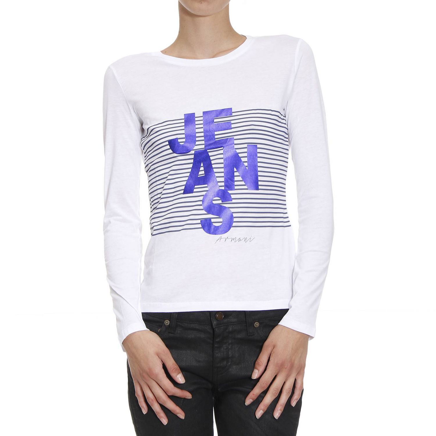 armani jeans t shirt white