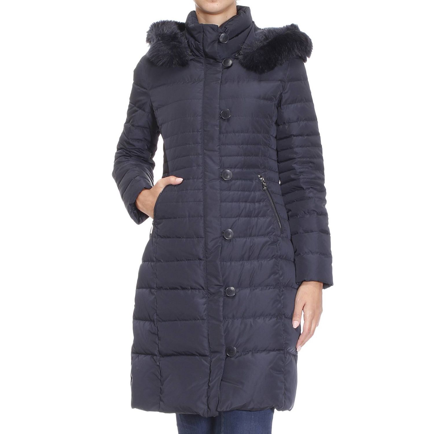 armani jeans coat womens