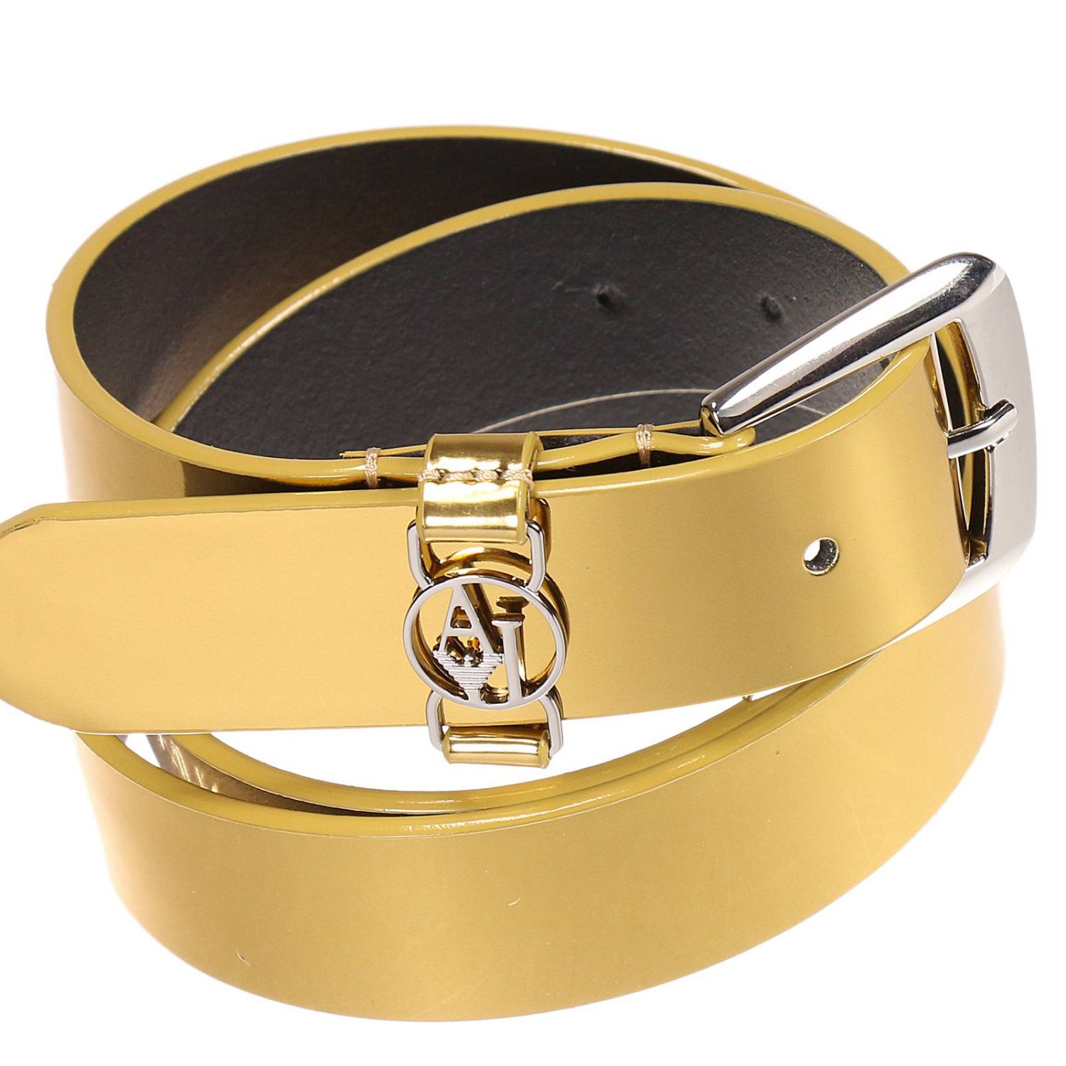 gold armani belt