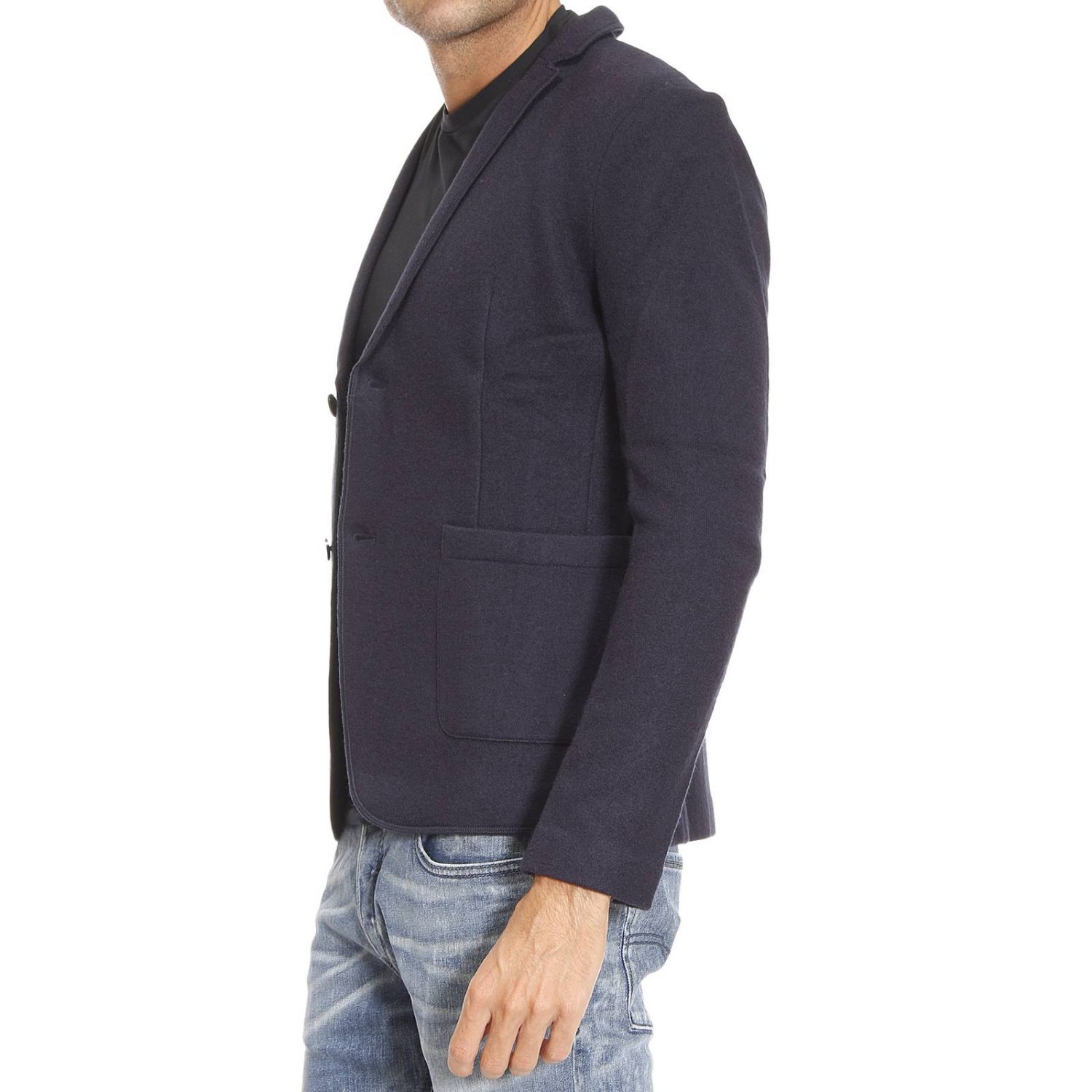 Armani Jeans Outlet: Sport coat man - Blue | Blazer Armani Jeans 6X6EB1  6M0CZ GIGLIO.COM