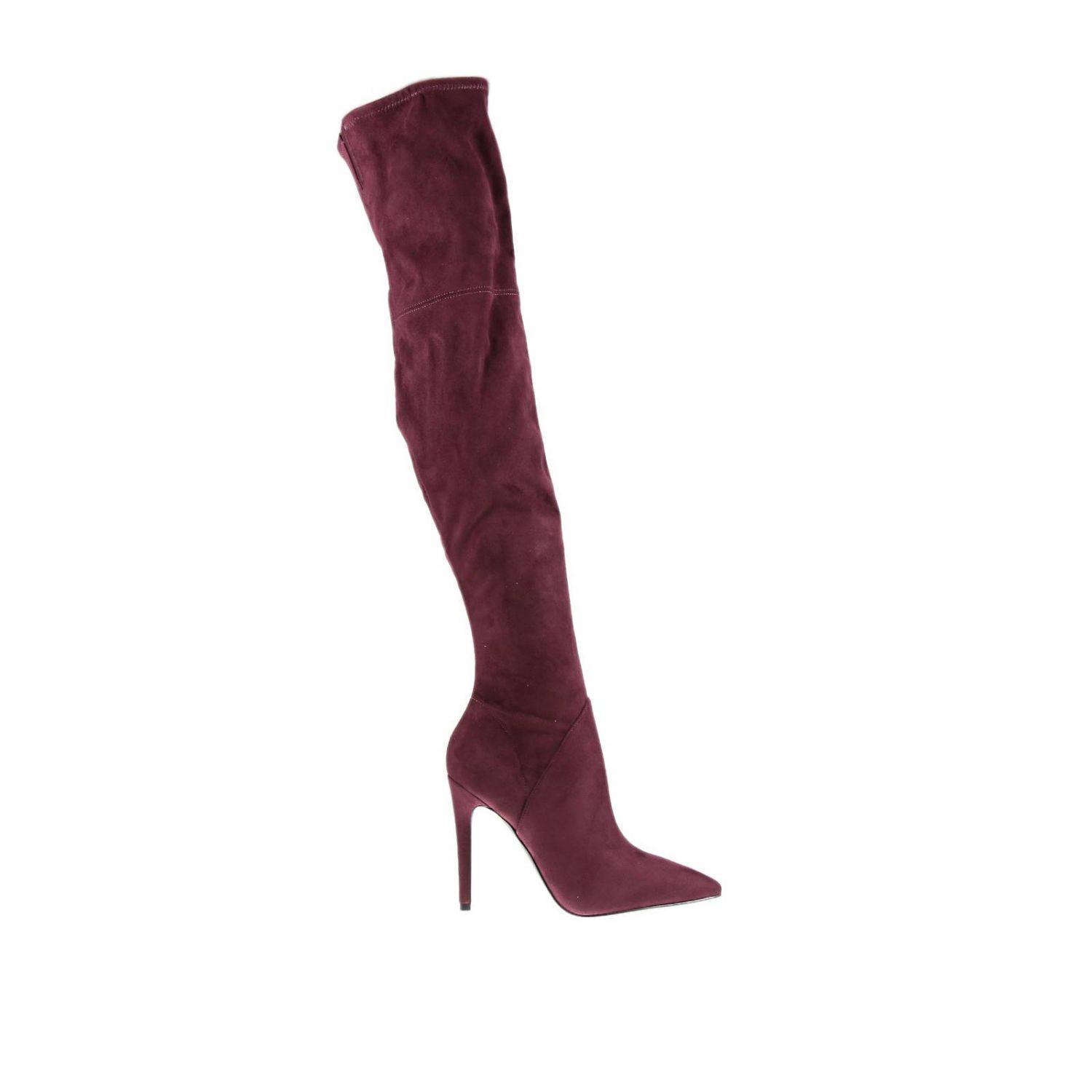 Kendall + Kylie Outlet: Ayla 3 tacco 110 stivale alto tessuto effetto  camoscio - Bordeaux | Stivali Kendall + Kylie KKAYLA4 SUPER FINE SUEDE  GIGLIO.COM