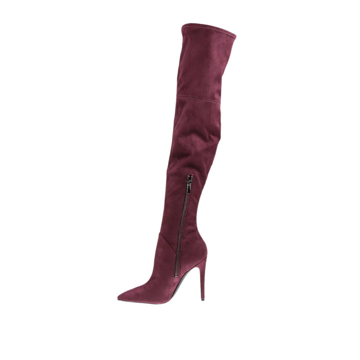 Kendall + Kylie Outlet: Ayla 3 tacco 110 stivale alto tessuto effetto  camoscio - Bordeaux | Stivali Kendall + Kylie KKAYLA4 SUPER FINE SUEDE  GIGLIO.COM