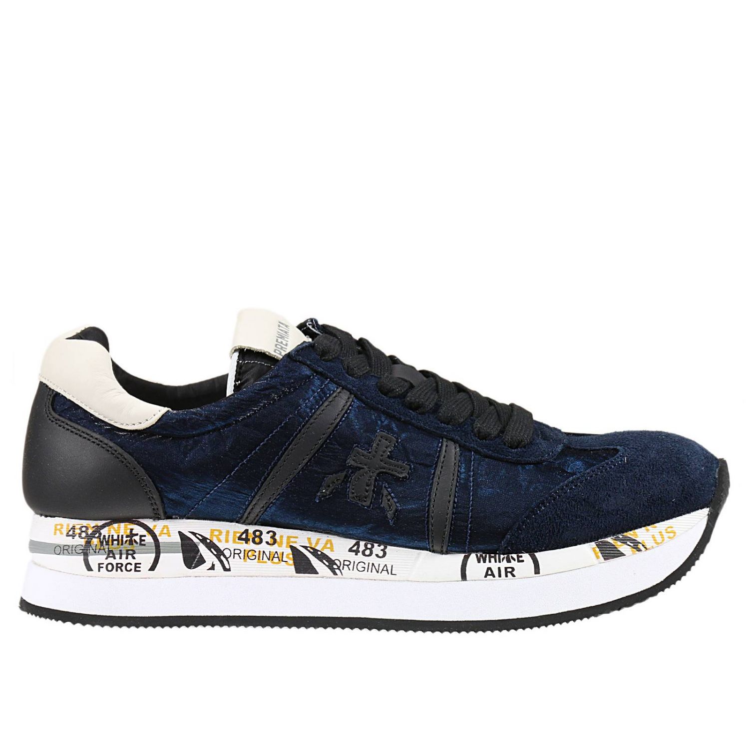 Premiata Sneakers Con Zeppa Donna Nero bianco | Atterley