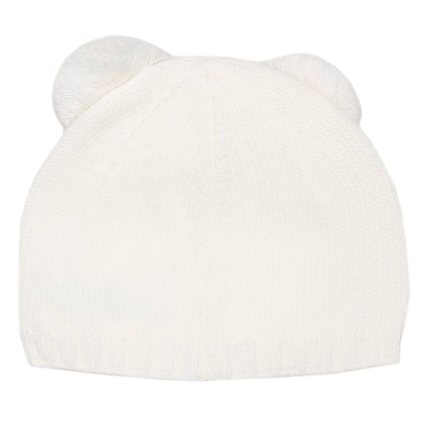 Il Gufo Outlet: Cuffia lana con pon pon - Panna | Cappello Neonato Il Gufo  A16EO160 EM820 GIGLIO.COM
