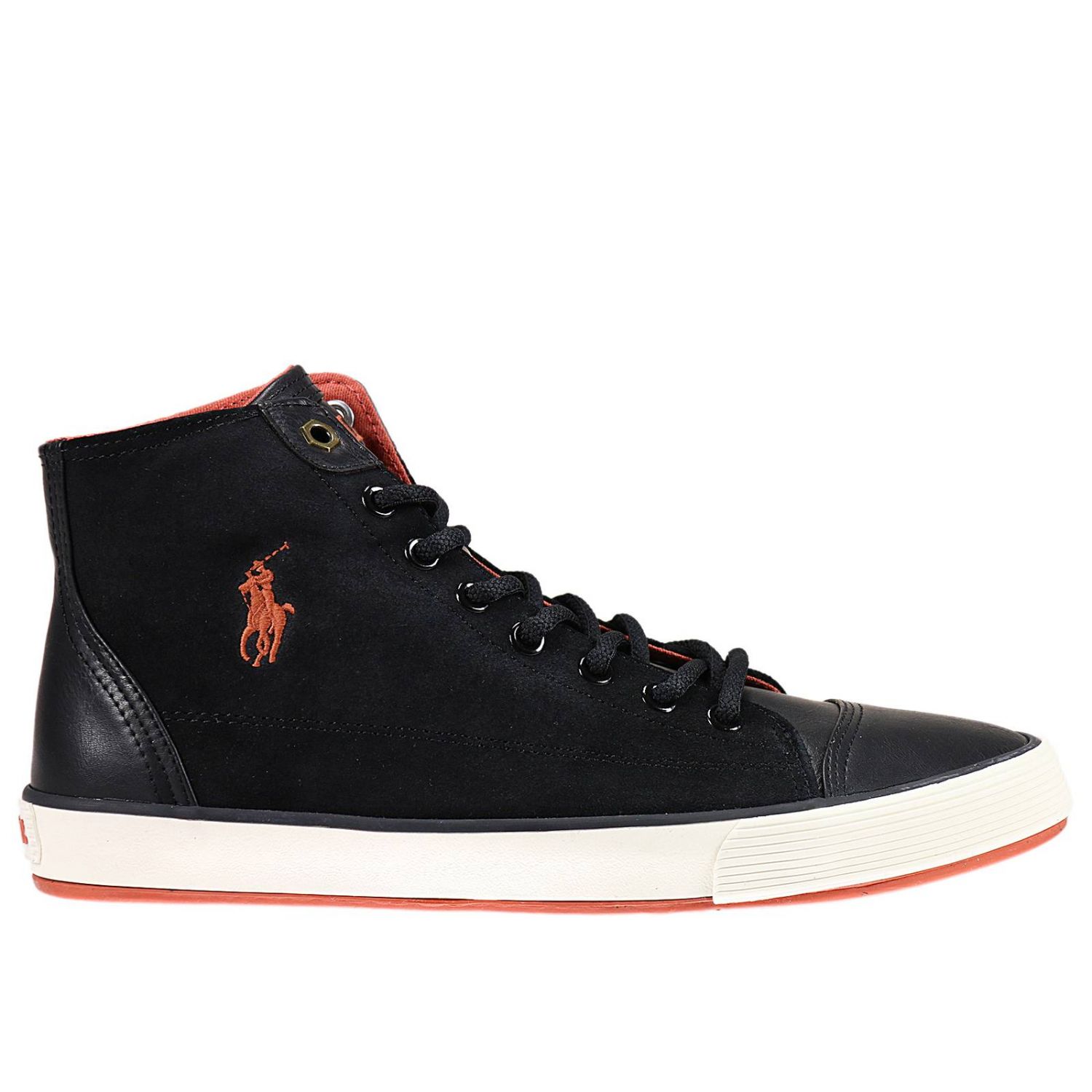Polo Ralph Lauren Outlet Chaussures pour homme Baskets Polo Ralph Lauren Homme Noir Baskets