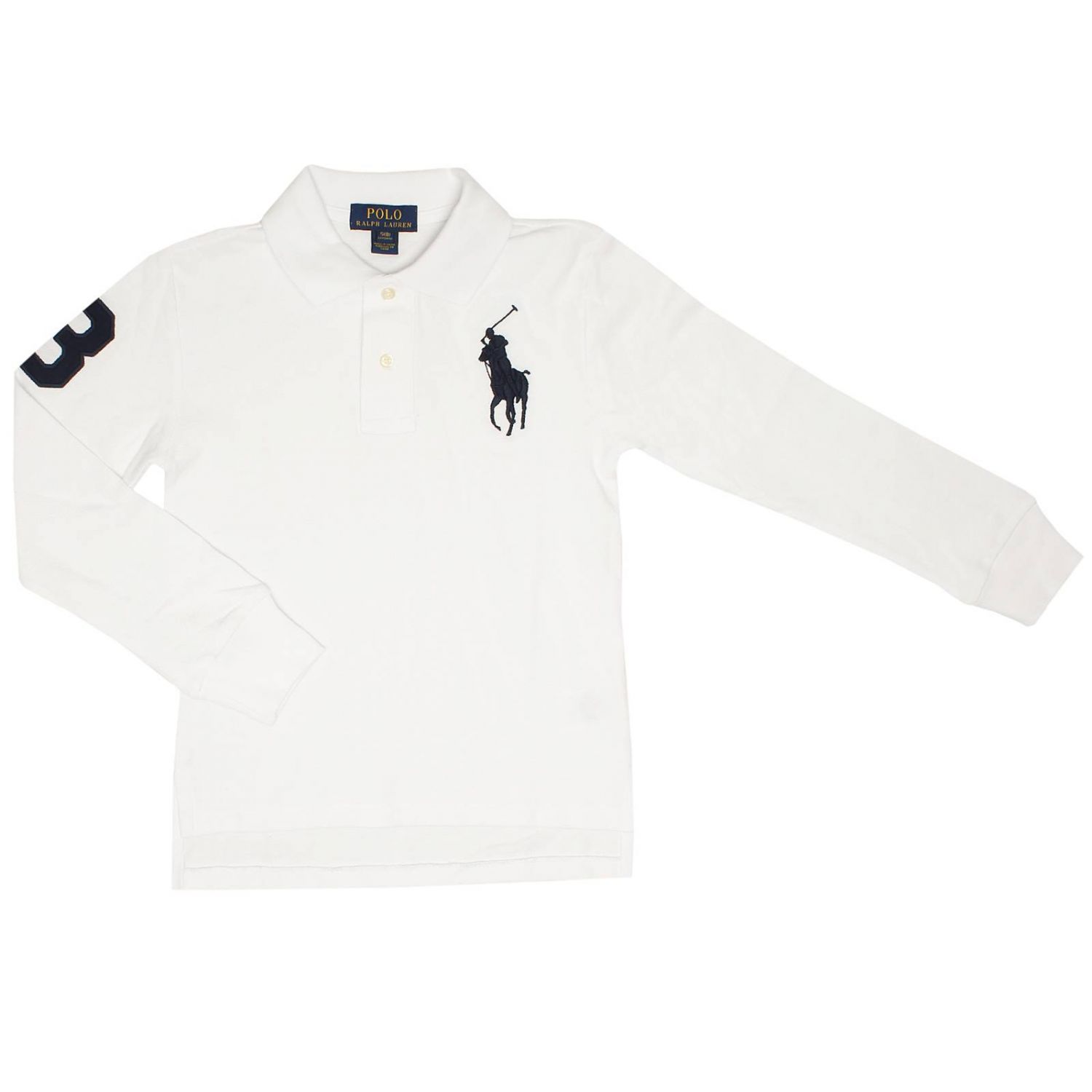 POLO RALPH LAUREN - T-Shirt uomo a maniche lunghe bianca - Push96.com