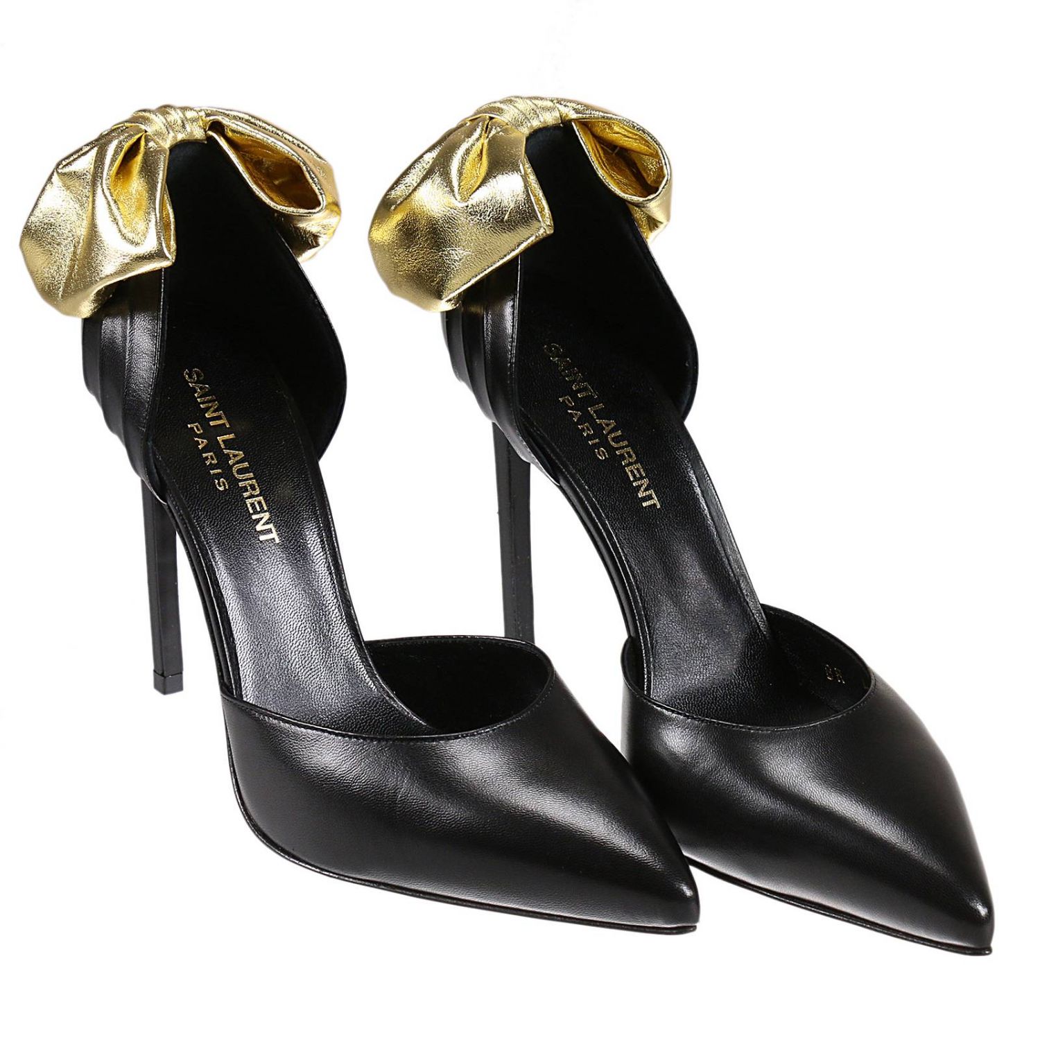 Casadei decolt? con tacchi da donna in pelle nera con fiocco nero - Scarpe  Décolleté Donna 357,99 €