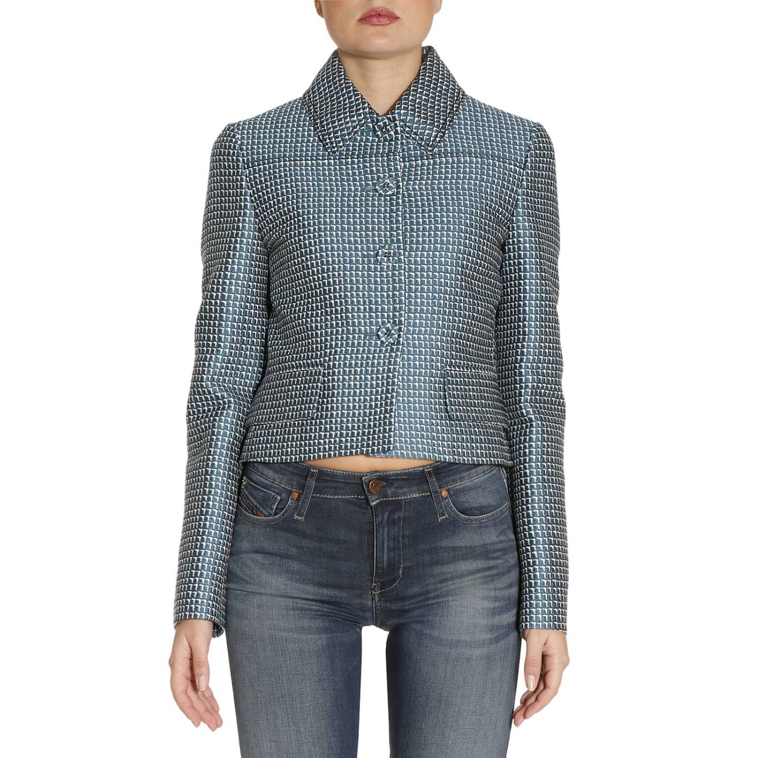 BOTTEGA VENETA: Suit jacket woman | Blazer Bottega Veneta Women Gnawed ...