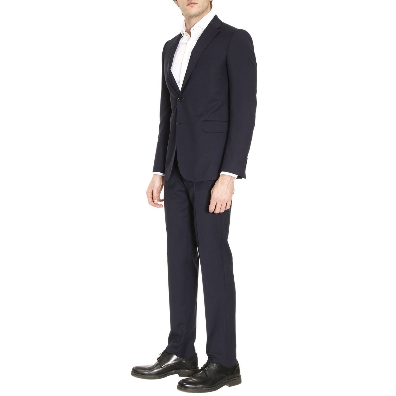 Emporio Armani - Traje azul marino de lino para niño | Childrensalon