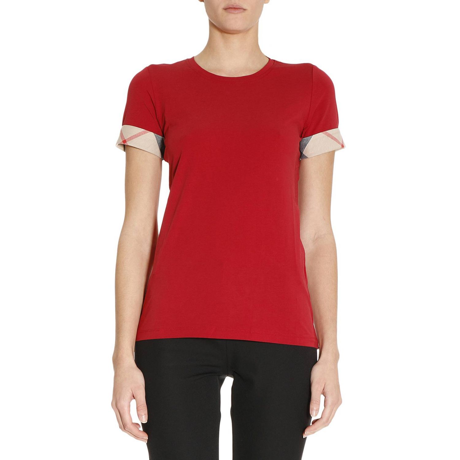 burberry shirt womens red