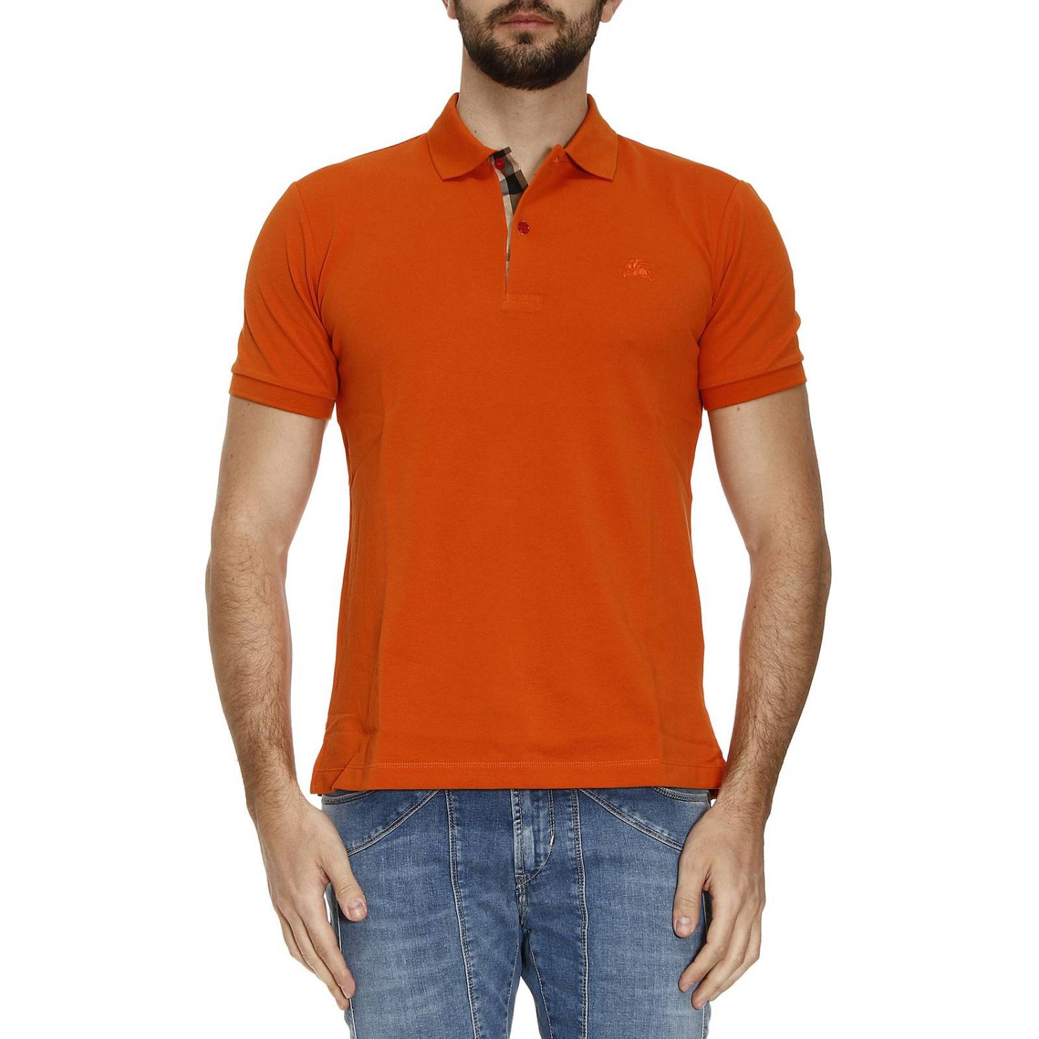 Burberry Outlet: T-shirt men | T-Shirt Burberry Men Orange | T-Shirt ...