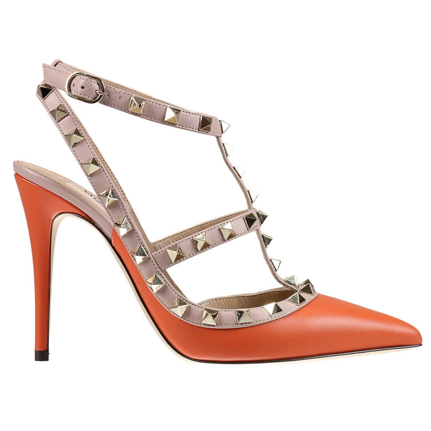 valentino orange rockstud