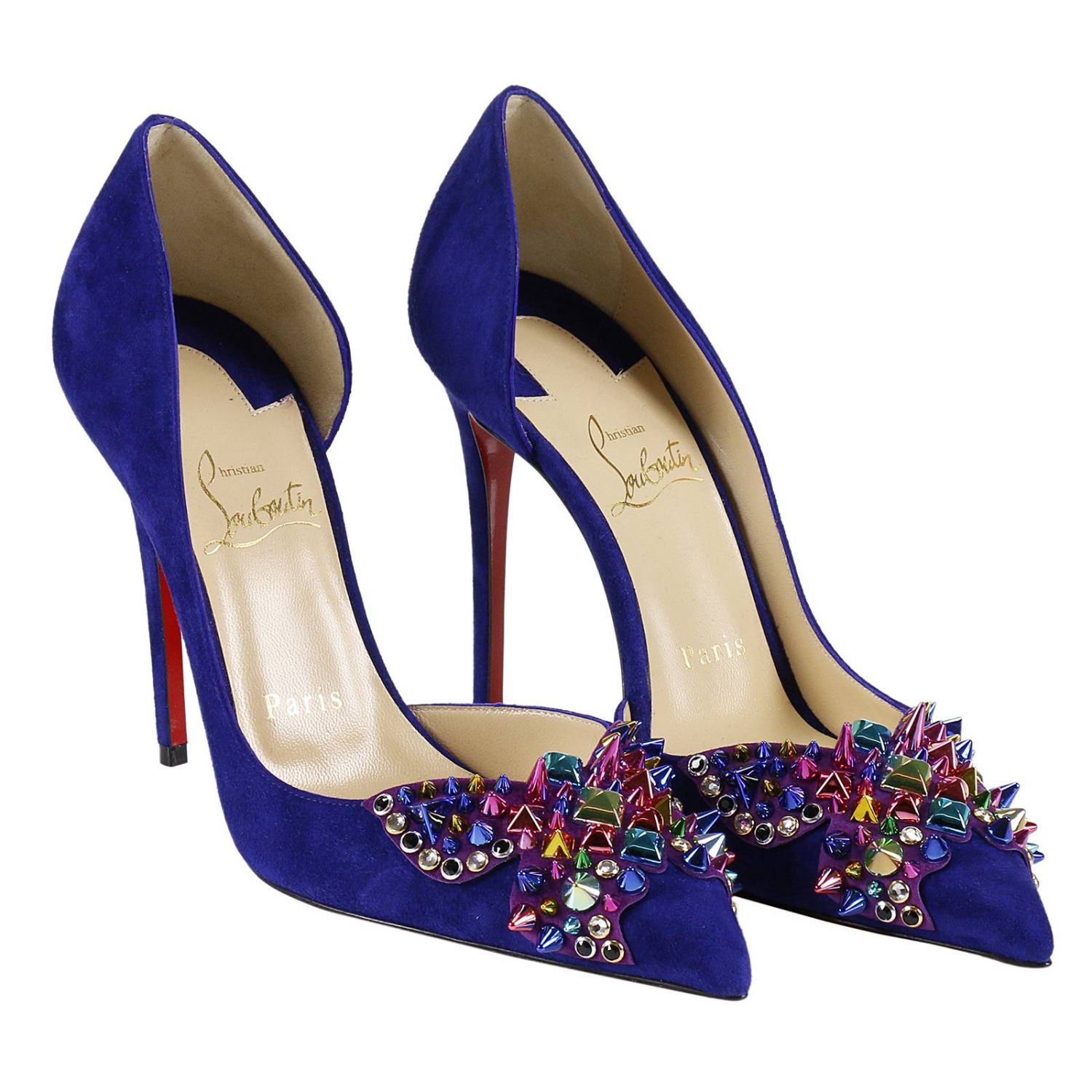 louboutin bleu femme