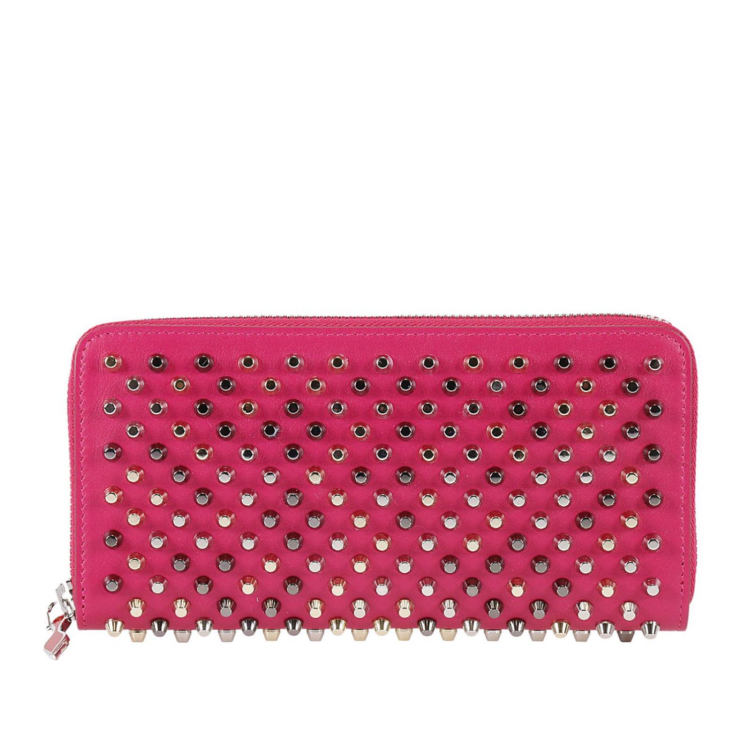 christian louboutin pink wallet