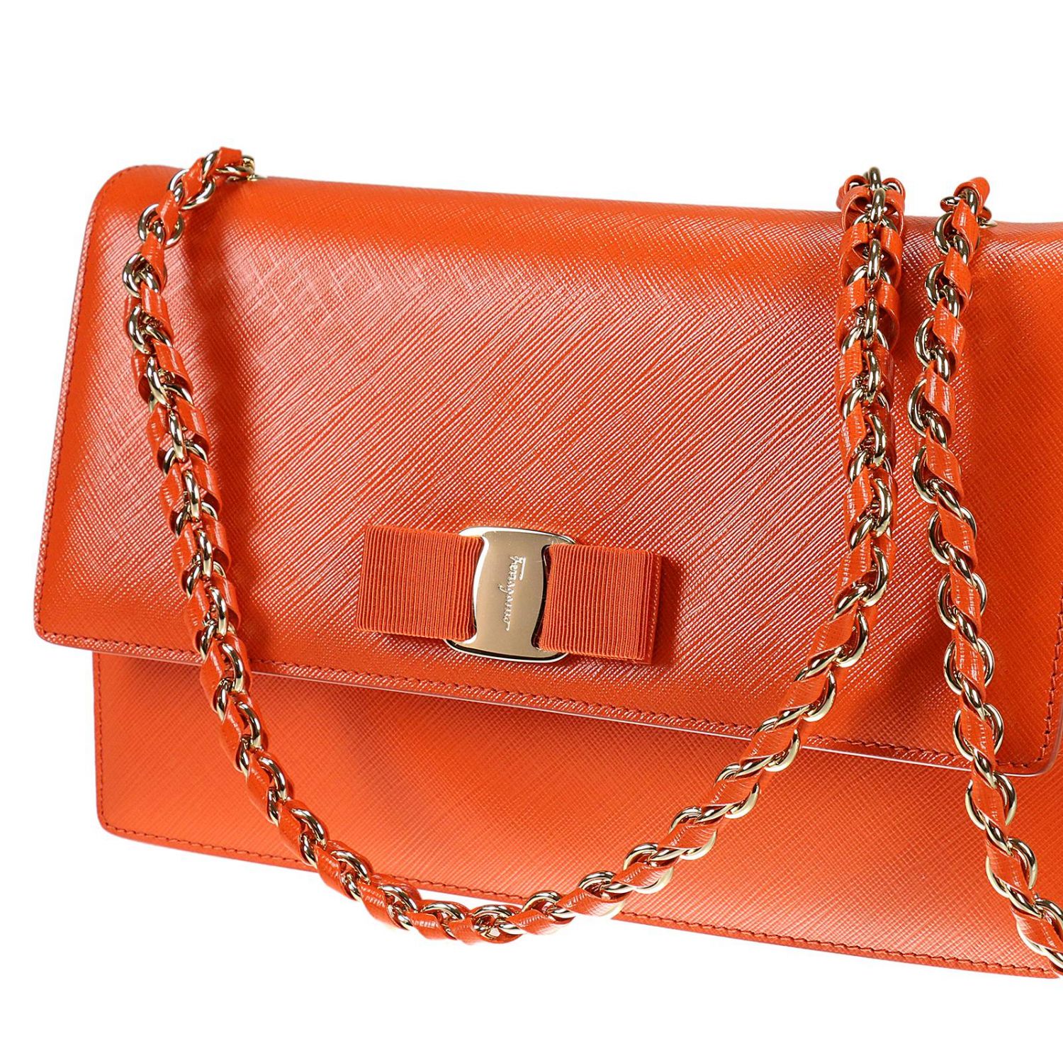 orange mini handbag