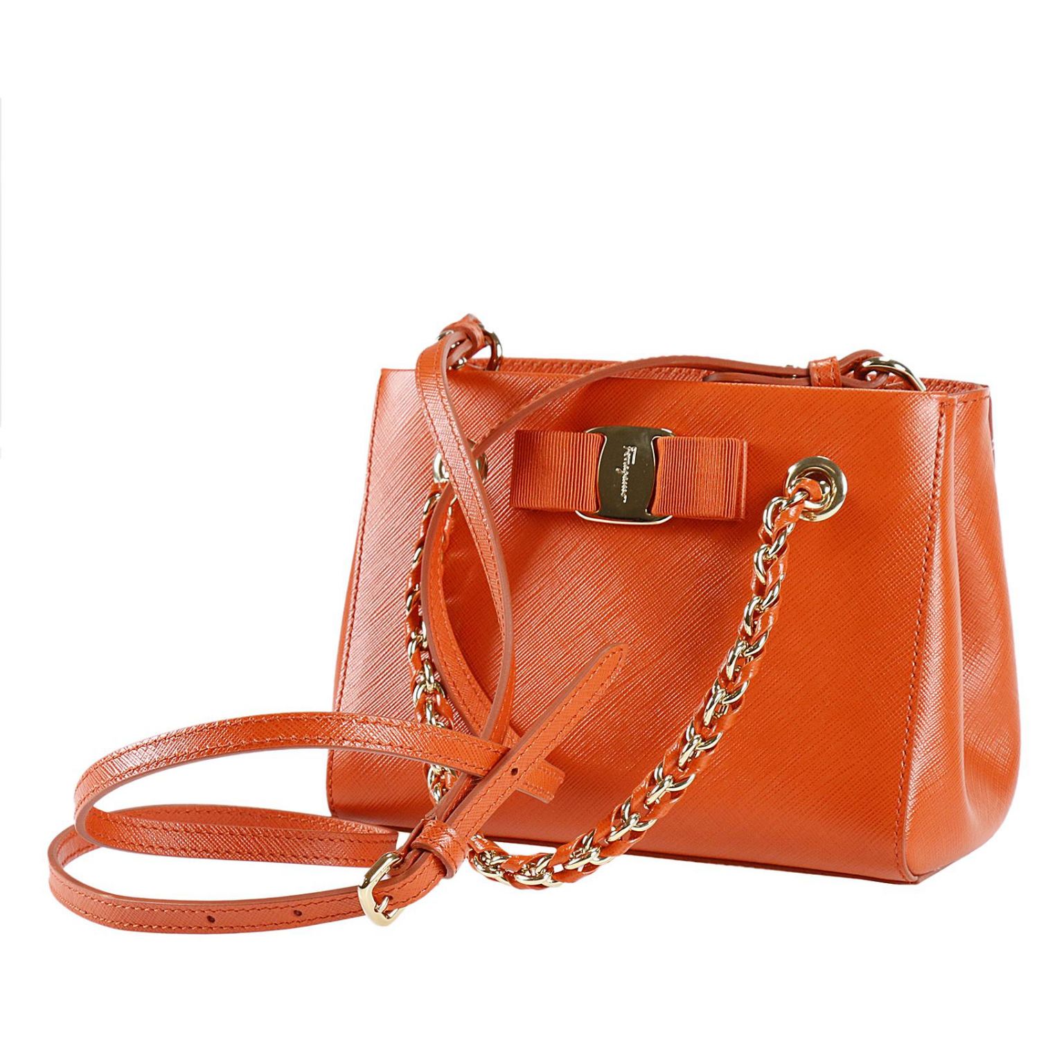 orange mini handbag