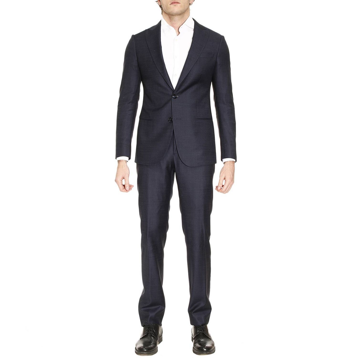 Giorgio Armani Outlet: Traje hombre - Azul Oscuro | Traje Giorgio Armani  VSVH5A VS105 GIGLIO.COM