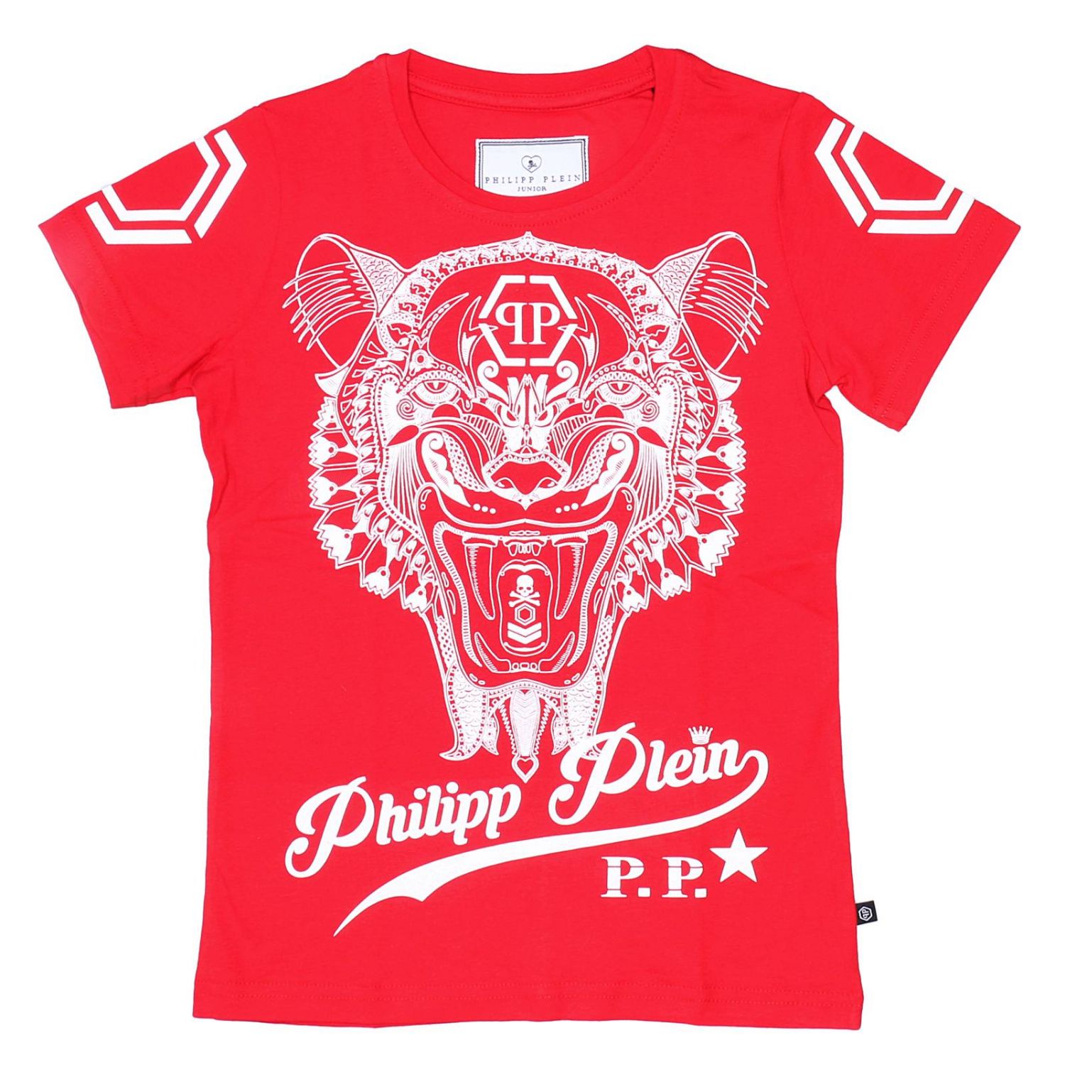 philipp plein red t shirt