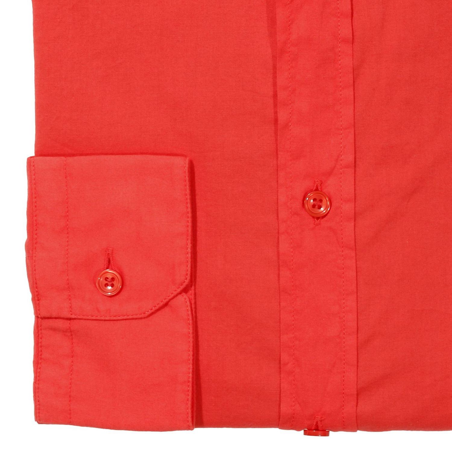 Camicia Paolo Pecora: Collo francese mussola di cotone rosso 2