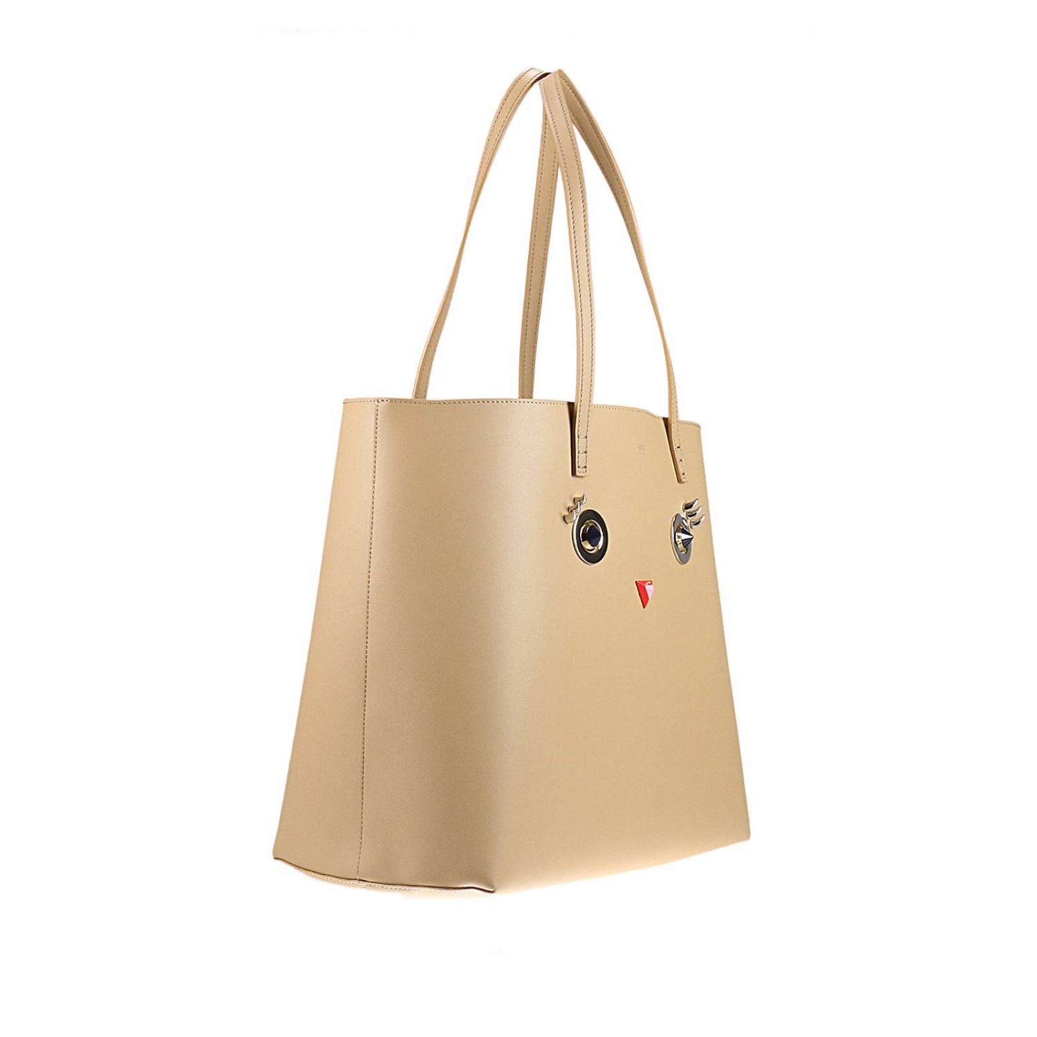 Fendi Outlet: Borsa Roll Bag grande con applicazione \