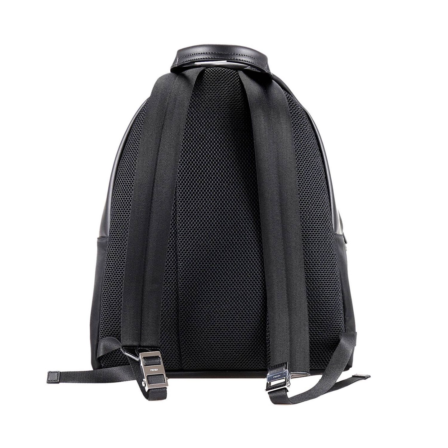 FENDI Sac homme Sac À Dos Fendi Homme Noir Sac À Dos Fendi 7VZ012