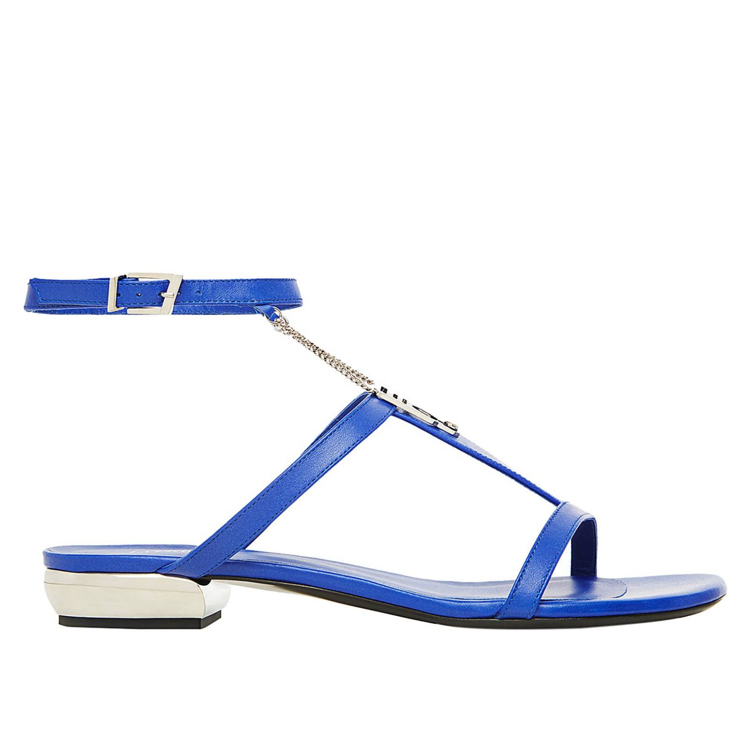 royal blue flat sandals