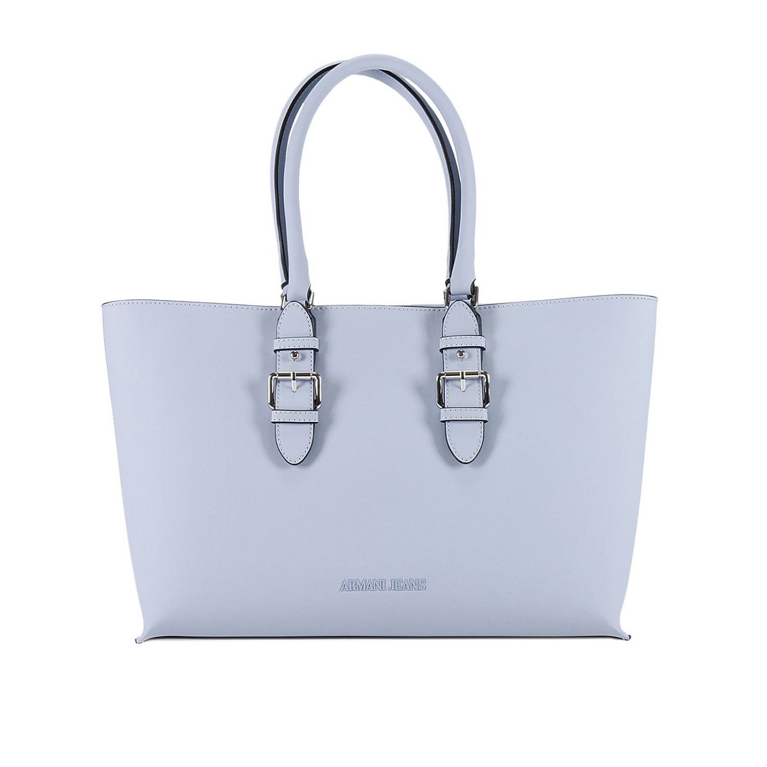 Armani Jeans Outlet: Borsa shopping in tessuto tecnico gommato con piping -  Celeste | Borsa A Spalla Armani Jeans 922210 7P772 GIGLIO.COM